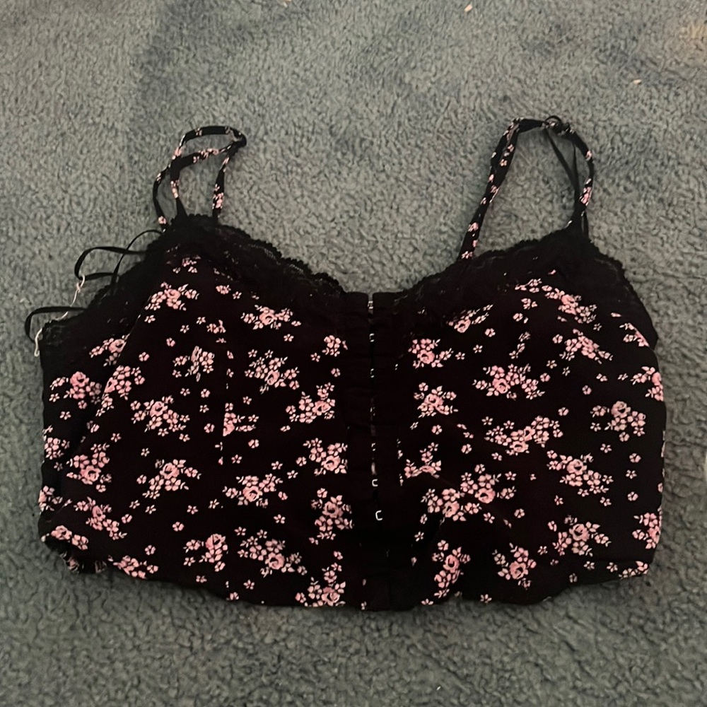 cropped lace corset tank from aeropostale